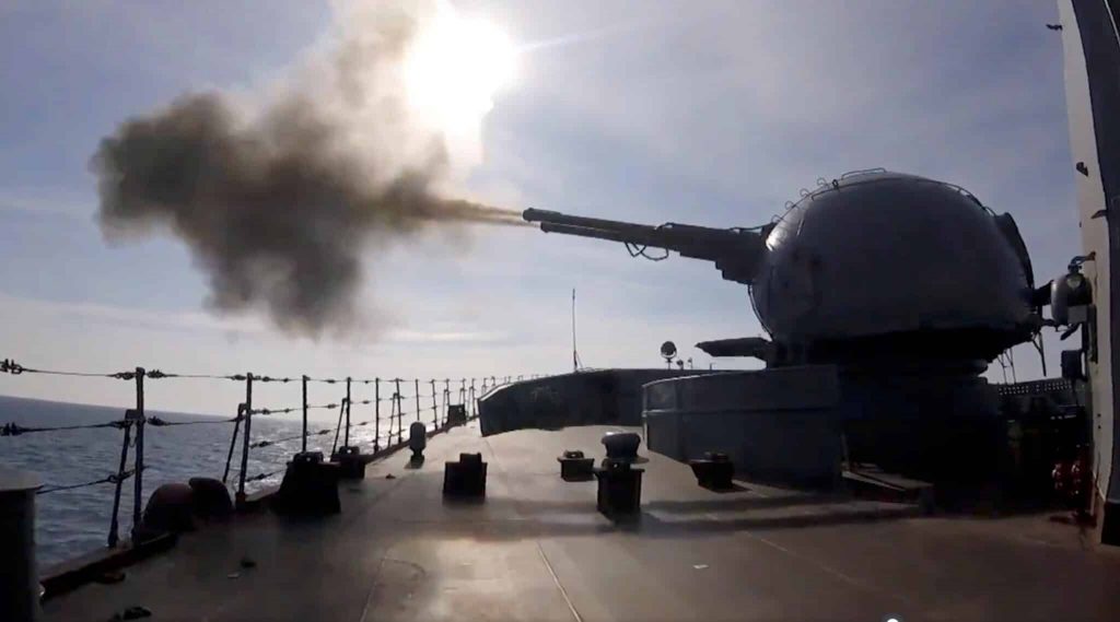 Russian navy training in Black Sea