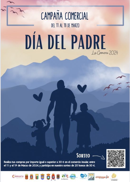 090324 Cartel de campaña de dinamización comercial con motivo del Día del Padre en La Gomera