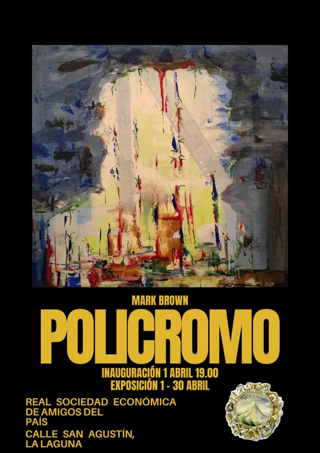 CARTEL-EXPOSICIÓN POLICROMO-Mark Brown-abril 2024