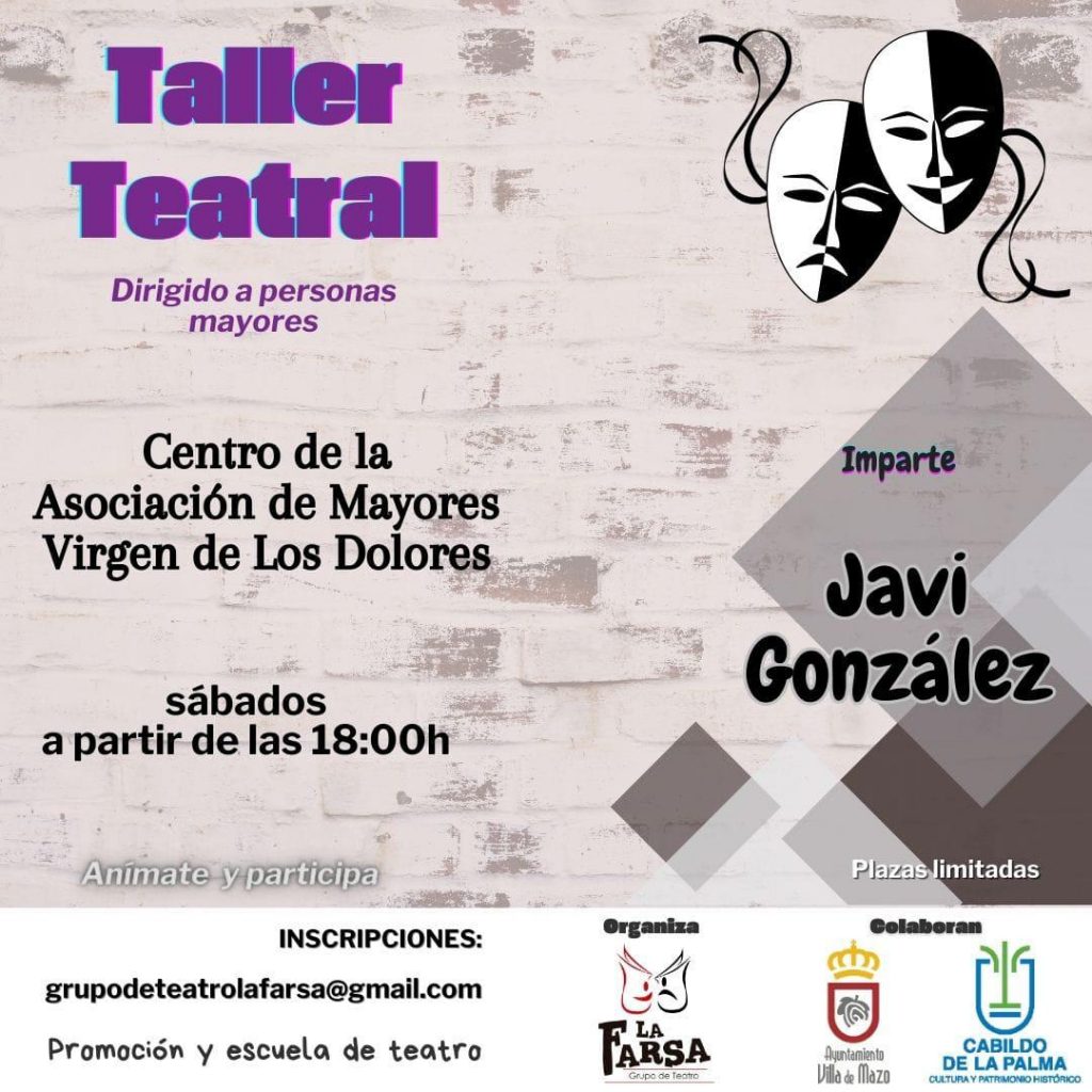 Cartel taller teatro mayores