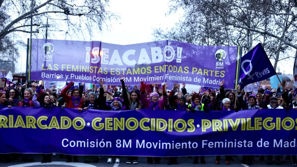 El feminismo vuelve a demostrar su poder de movilización en toda España