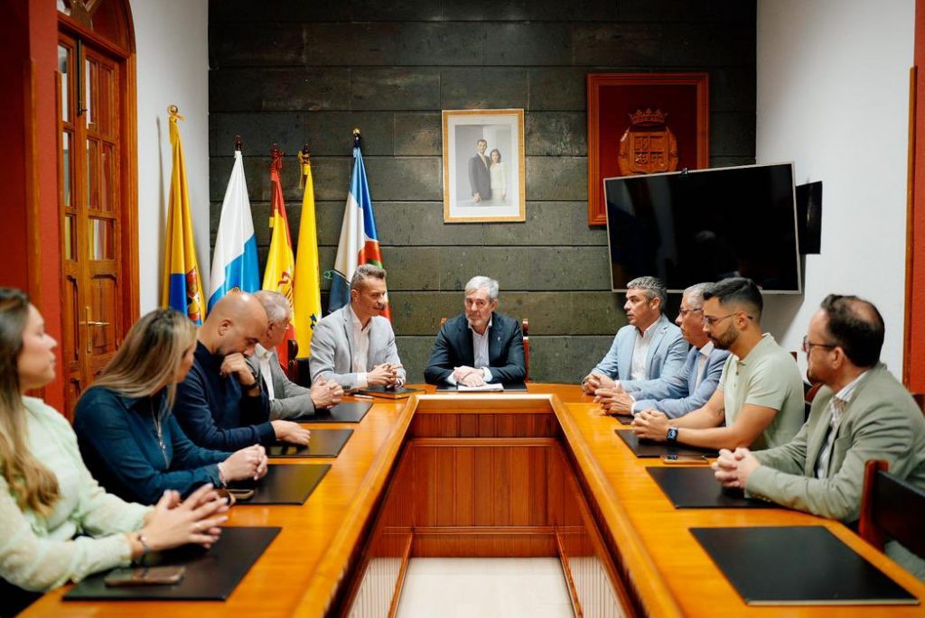 Visita presidente Gobierno de Canarias a La Aldea