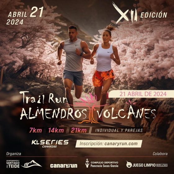 Cartel XII edición Trail Run Almendros y Volcanes