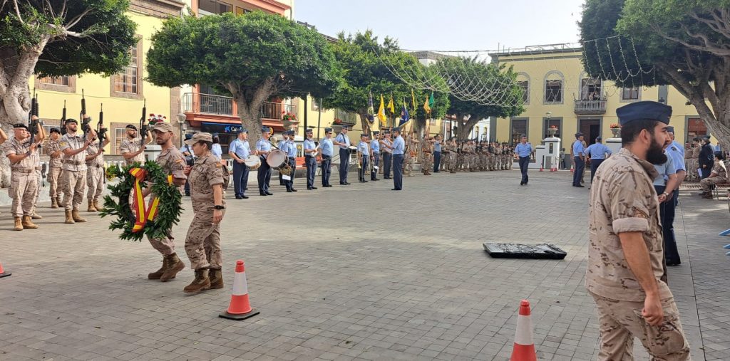 Ensayo hoy viernes en la Plaza Grande de Guía del acto que se celebrará este domingo