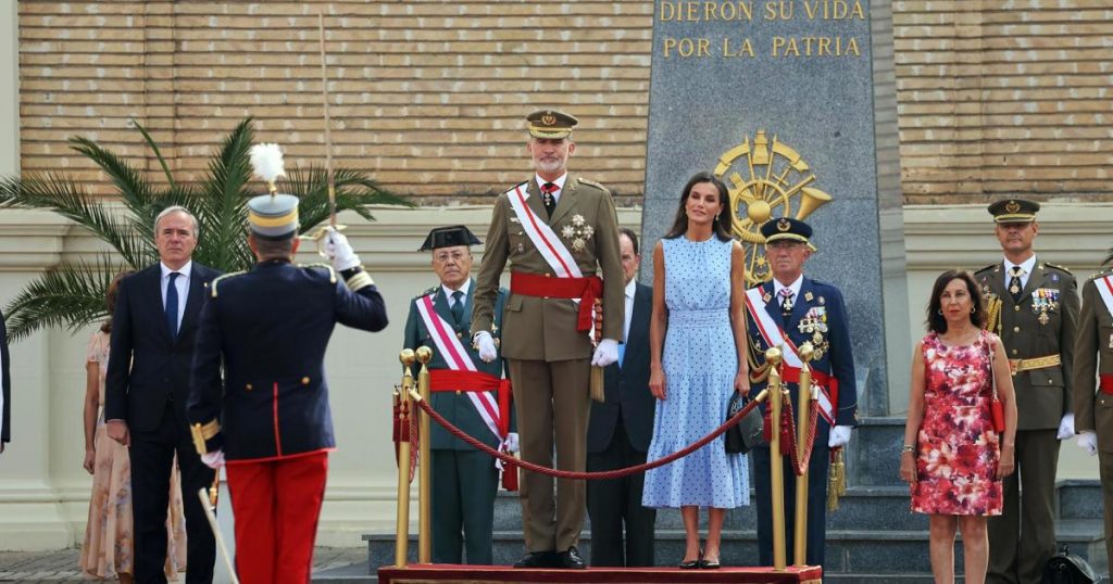 Felipe VI volverá a jurar bandera en la Academia de Zaragoza con la princesa de testigo