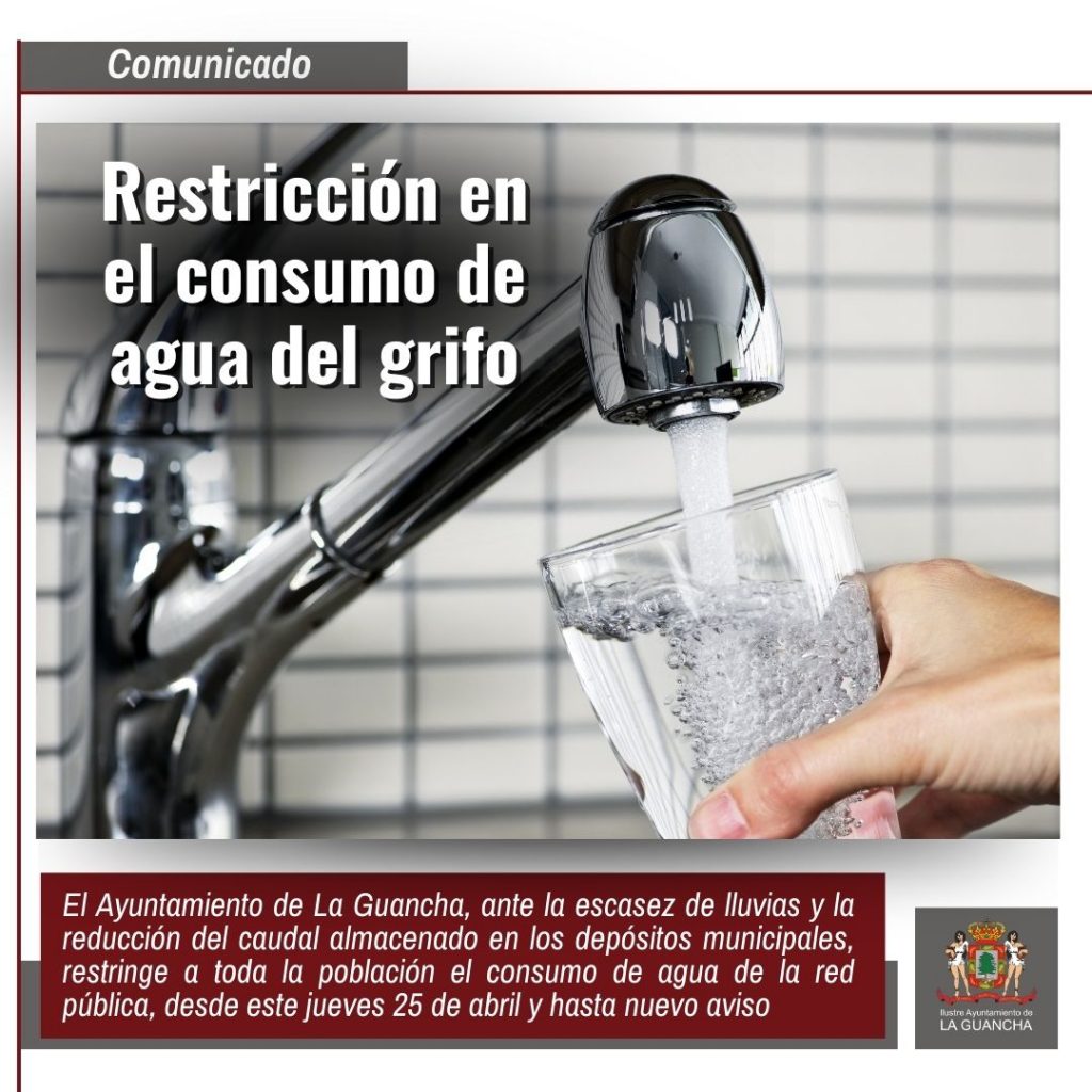 IMAGEN RESTRICCIÓN CONSUMO DE AGUA