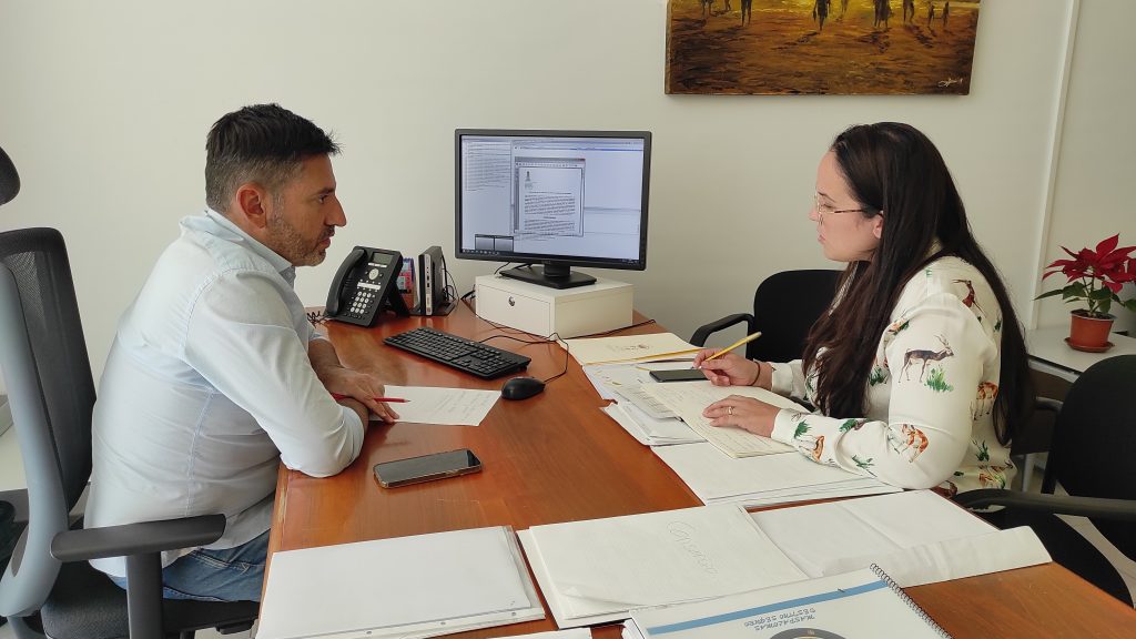 Marichal y Ramírez en una jornada laboral