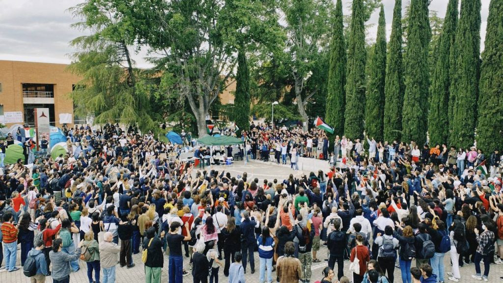 El movimiento universitario por Palestina