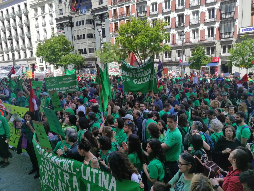 El profesorado madrileño, llamado de nuevo a la huelga este martes