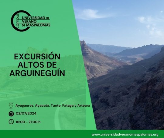 CARTEL EXCURSIÓN ALTOS DE ARGUINEGUÍN