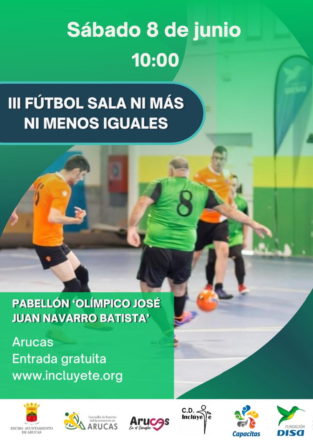 Cartel III Futbol Sala Ni Mas Ni Menos Iguales