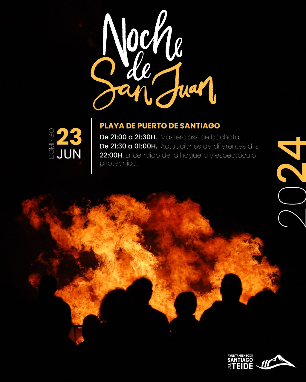 Cartel Noche de San Juan en Santiago del Teide