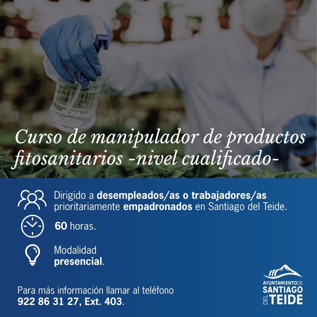 Cartel del curso de manipulador fitosanitario nivel cualificado