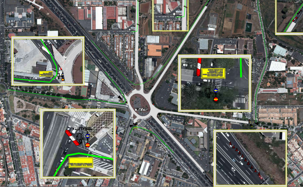 FOTO MODIFICACIÓN TRÁFICO CUATRO MÓDULO DE PASARELA