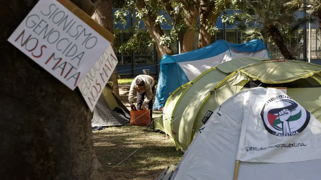 Las acampadas universitarias no se aplacan con el reconocimiento de Palestina como Estado