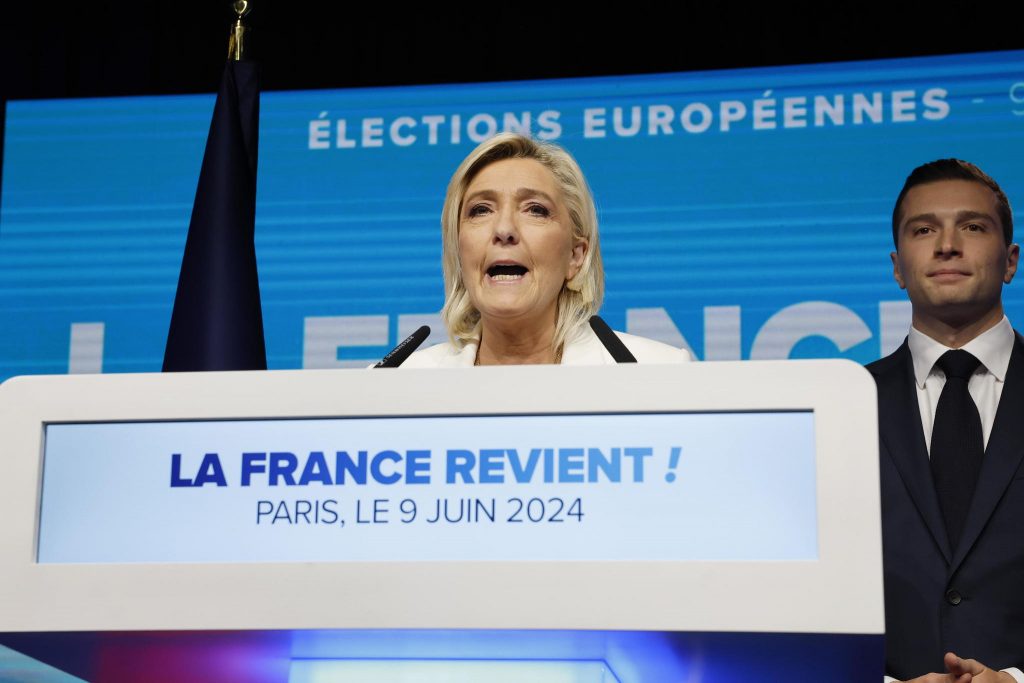 Vox celebra el avance de Le Pen