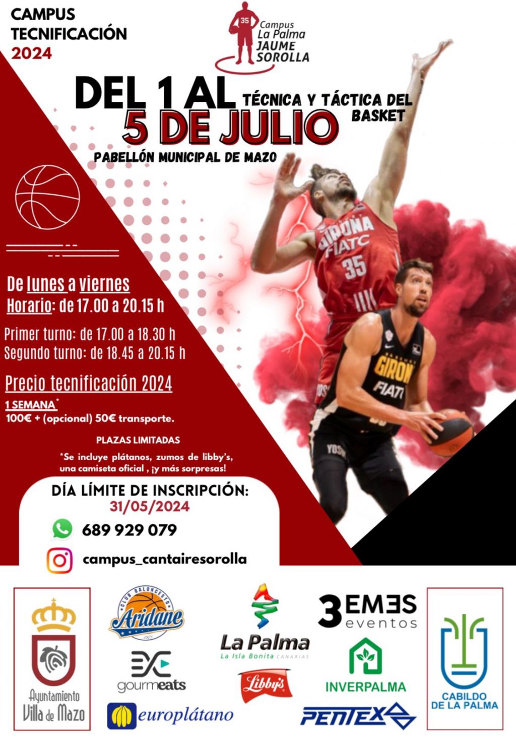 Cartel Campus Baloncesto Mazo