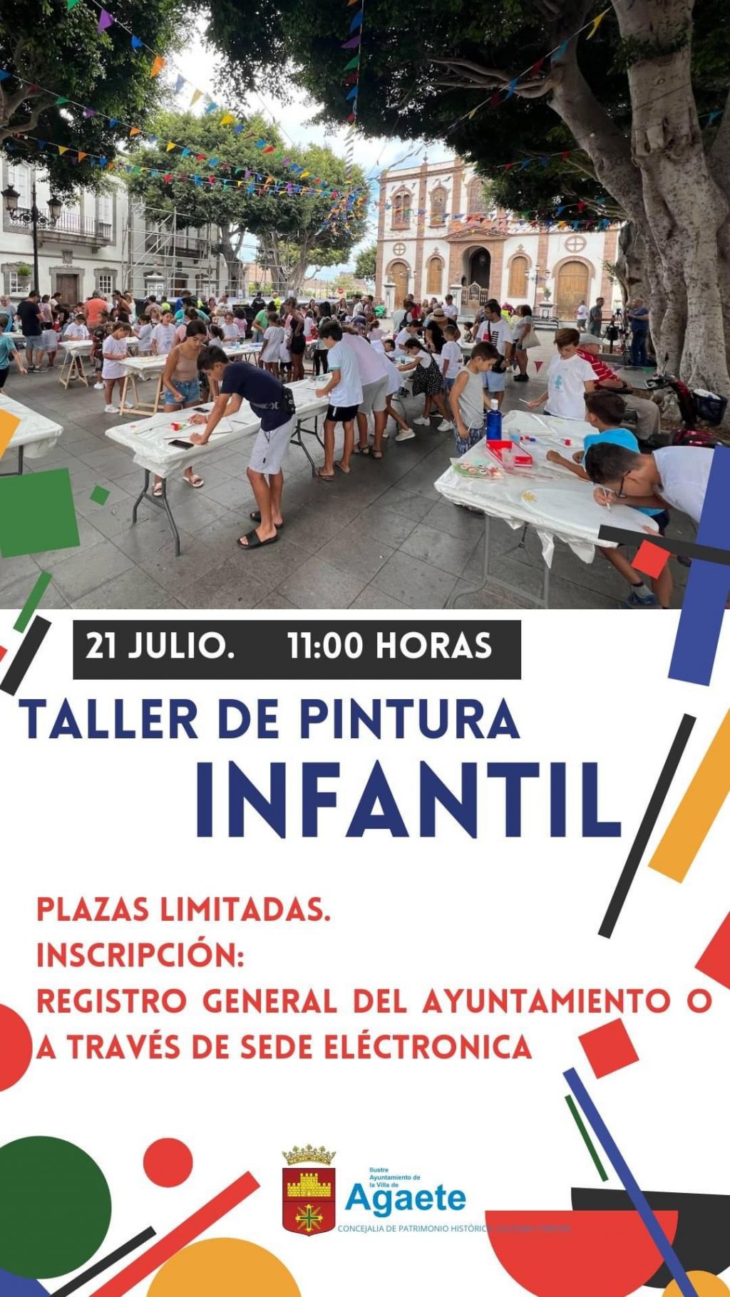 Cartel Taller Infantil de Pintura