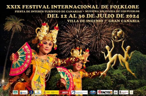 Cartel del XXIX-FESTIVAL-INTERNACIONAL-DE-FOLCLORE DE INGENIO-2024 (1)