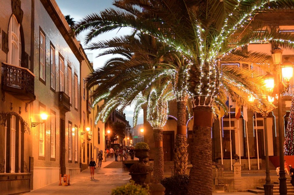 Imagen de archivo de Las Palmas de Gran Canaria en Navidad