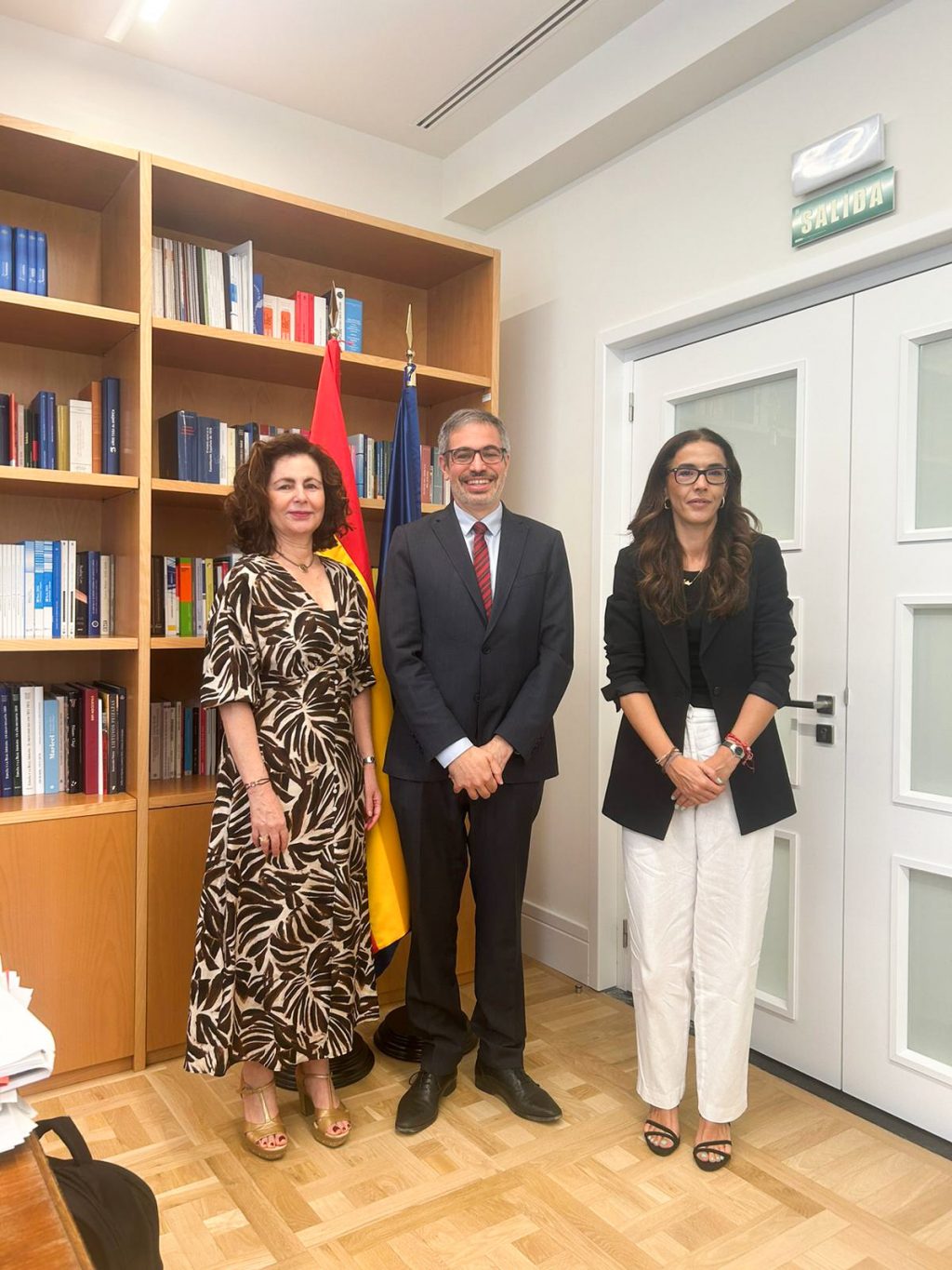 Matilde Asián, Fernando Sampedro y Celia Alberto