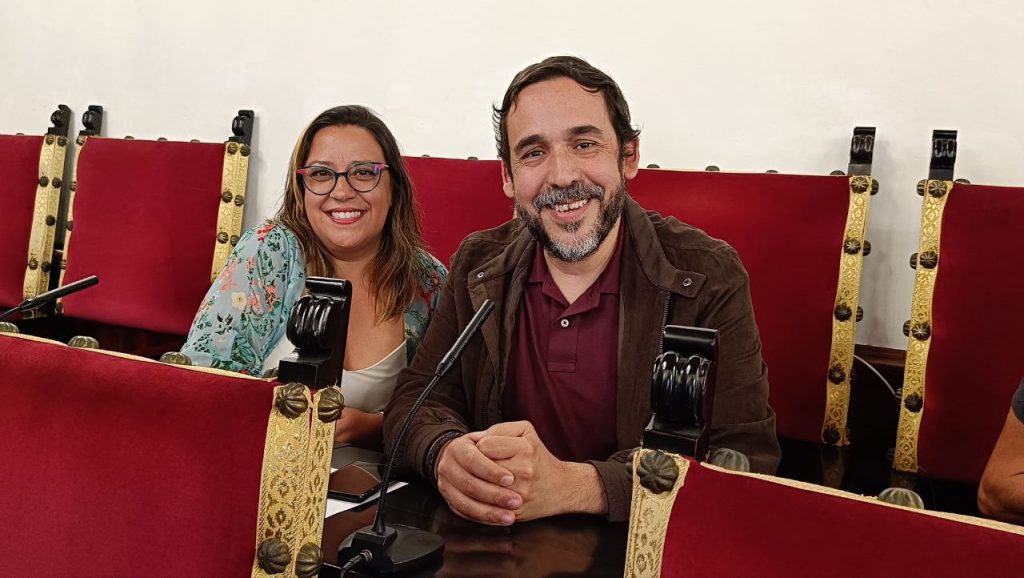 Rubens Ascanio e Idaira Afonso en el Pleno Municipal