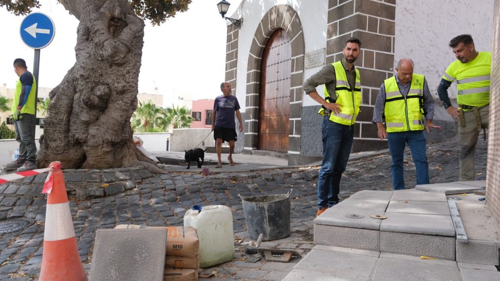 Trabajos de mejora mejoras en el Risco de San Nicolás