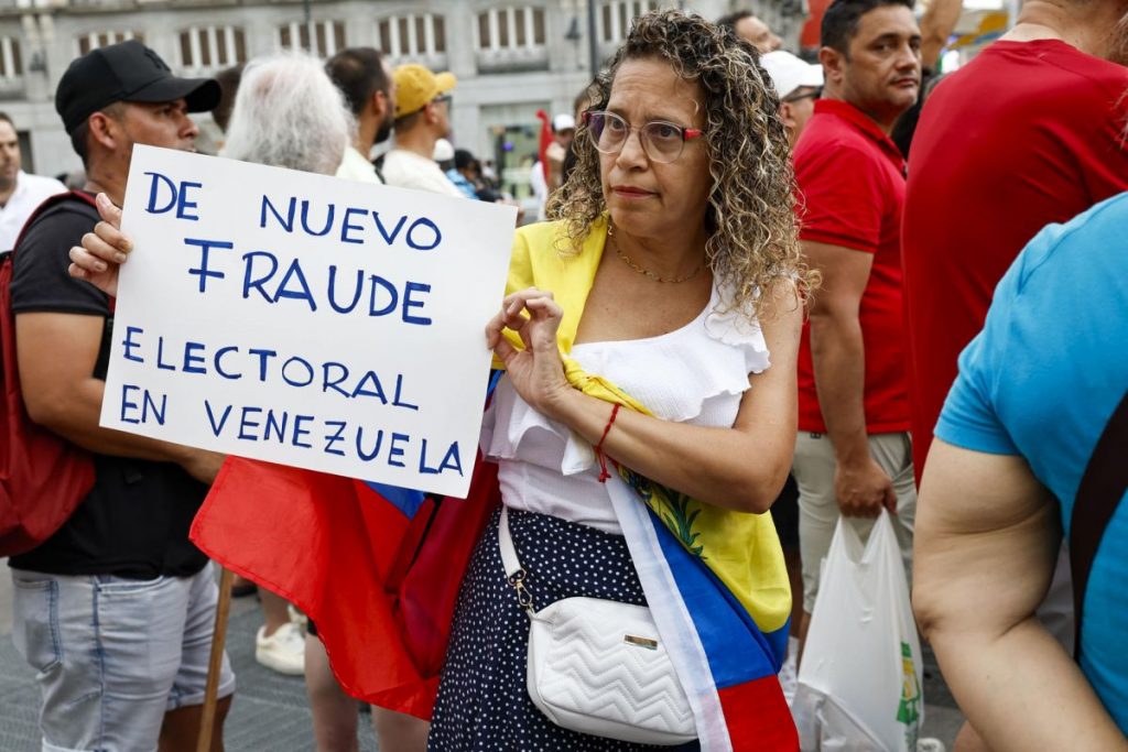 Venezolanos se manifiestan en Madrid