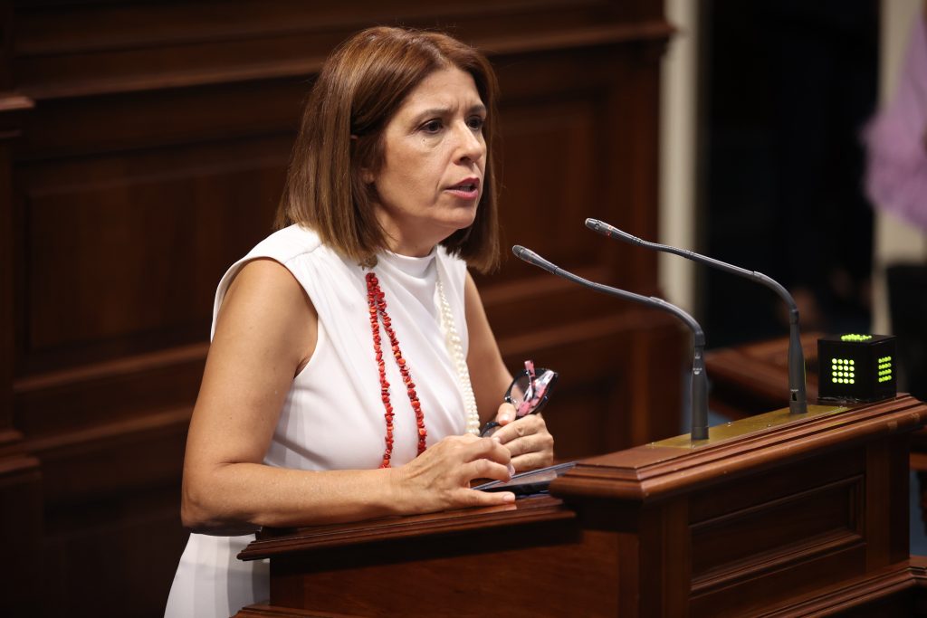 Carmen Hernández en una intervención parlamentaria