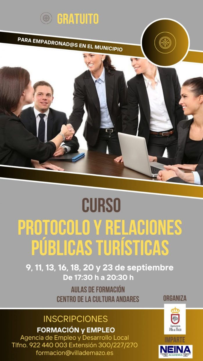 Curso Protocolo Villa de Mazo