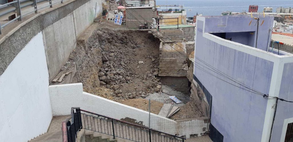 El Ayuntamiento licita la consolidación de un muro en la calle Nilo del barrio de San Nicolás