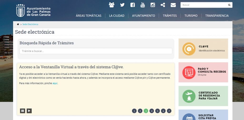 Sede electrónica del Ayuntamiento de Las Palmas de Gran Canaria