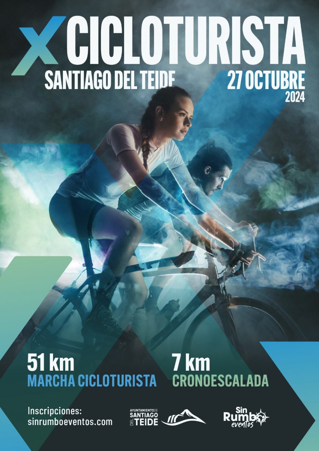 Cartel X edición Cicloturista de Santiago del Teide