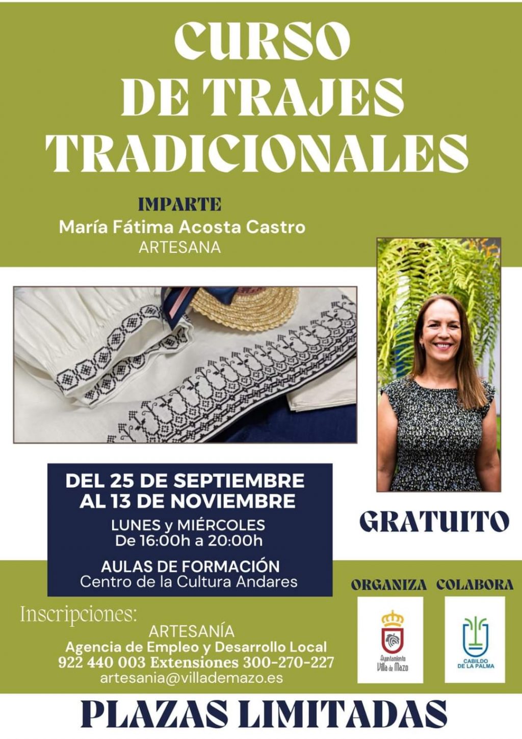 Curso trajes tradicionales Villa de Mazo