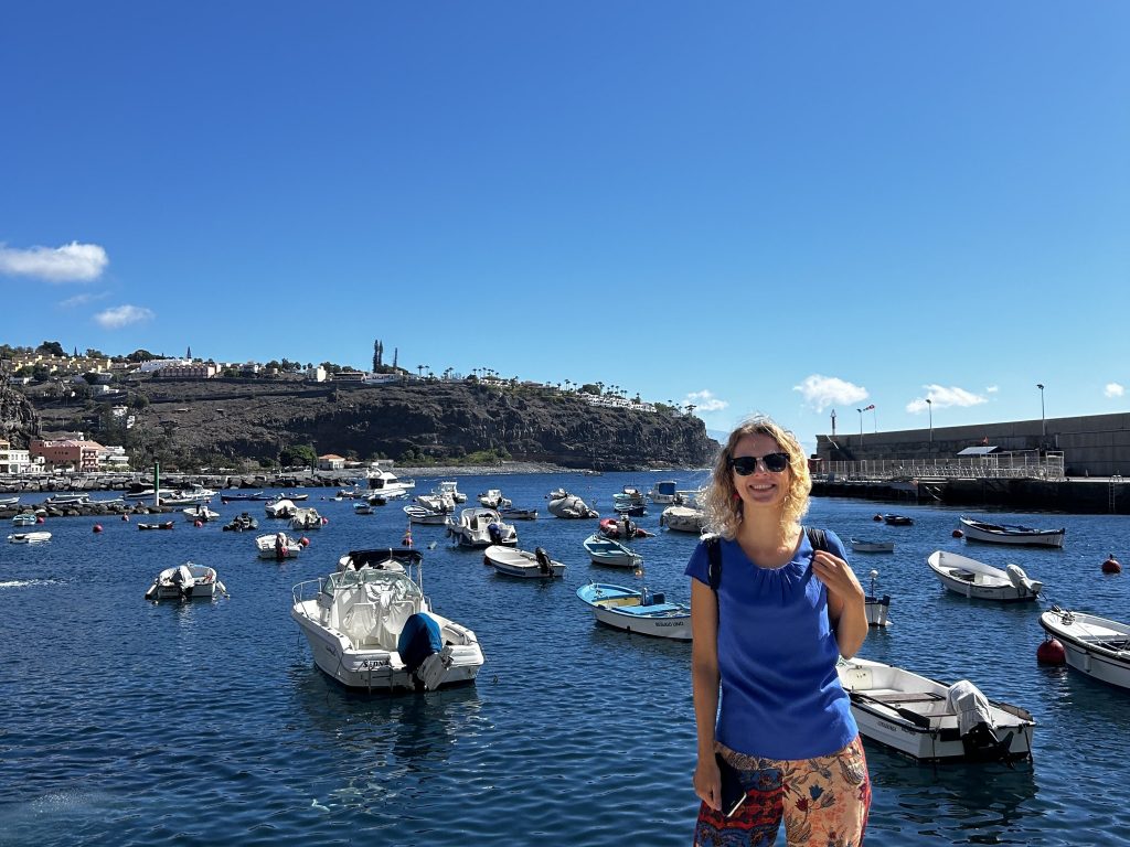 101024 Periodista eslovaca Zuzana Zimmermannova en su visita a La Gomera