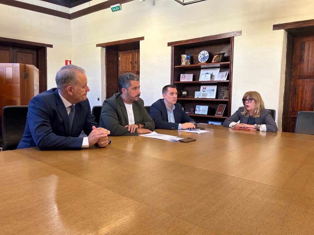 Alcalde de La Laguna y concejales, con el secretario general de Femete 2