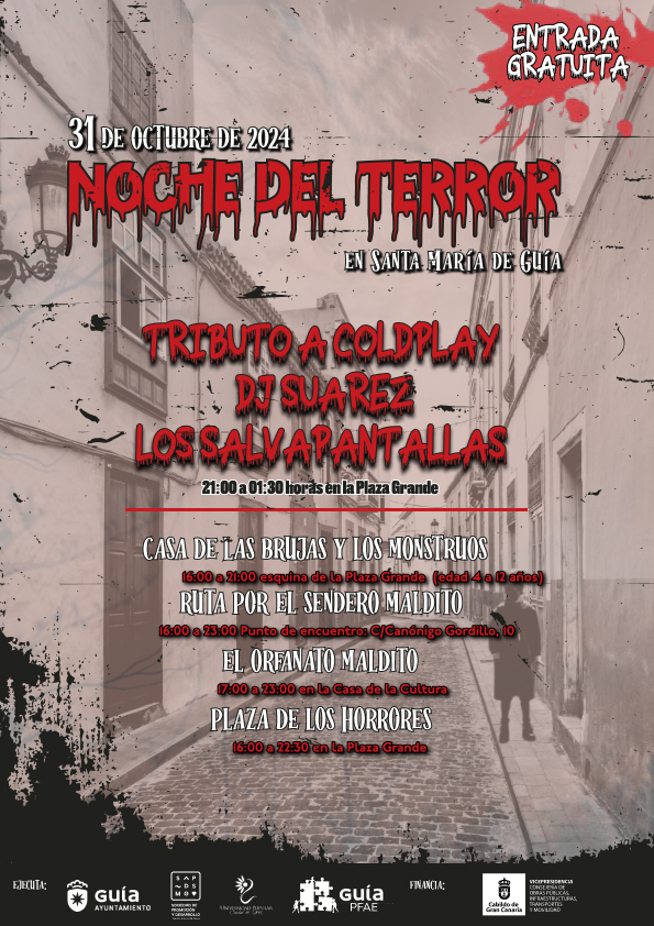 CARTEL NOCHE TERROR