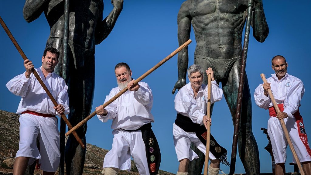 FOTO. Lucha del garrote canario