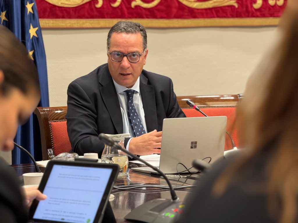 FOTO. Poli Suárez durante su intervención en la Comisión de Educación este viernes (2)