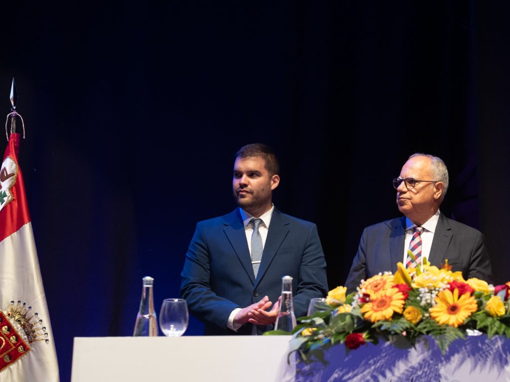 311024 El presidente del Cabildo de La Gomera, Casimiro Curbelo, y el consejero insular de Deportes, Guillermo Medina