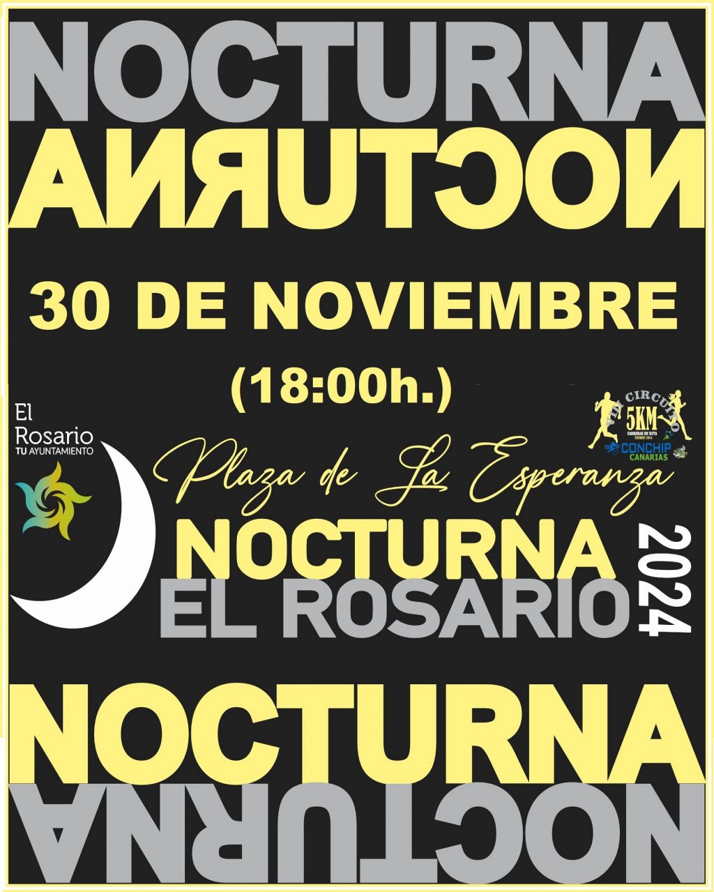 Cartel Carrera Nocturna La Esperanza 2024