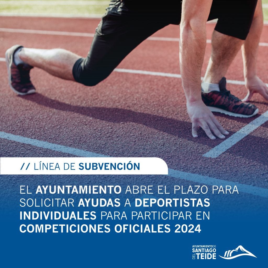 Cartel subvenciones deportistas idividuales