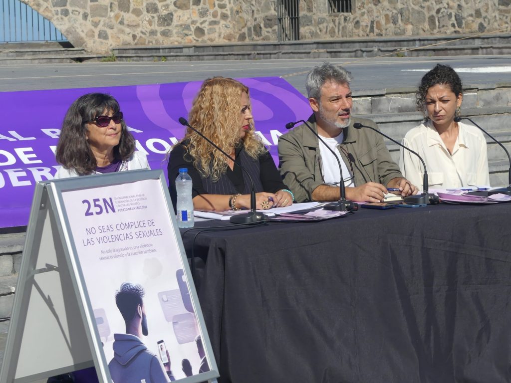 El concejal de Igualdad, David Hernández, durante la rueda de prensa por el 25N el pasado lunes