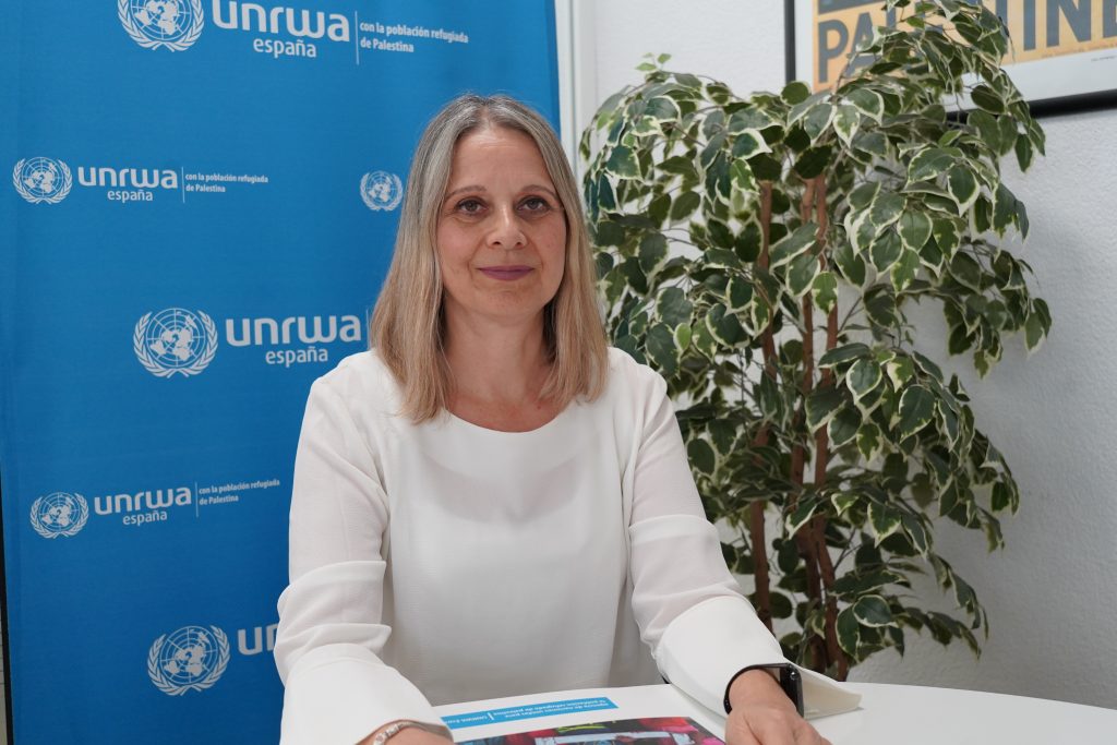 La directora ejecutiva de UNRWA en España, Raquel Martí