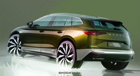 Bocetos exteriores del nuevo Škoda Enyaq: actualizaciones de diseño Modern Solid para el superventas eléctrico