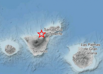 Captura terremoto puerto de la cruz