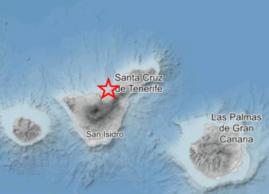 Captura terremoto puerto de la cruz