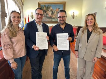 FOTO. Gobierno de Canarias y Santa Cruz de La Palma anuncian un importante convenio para mejorar centros educativos del municipio