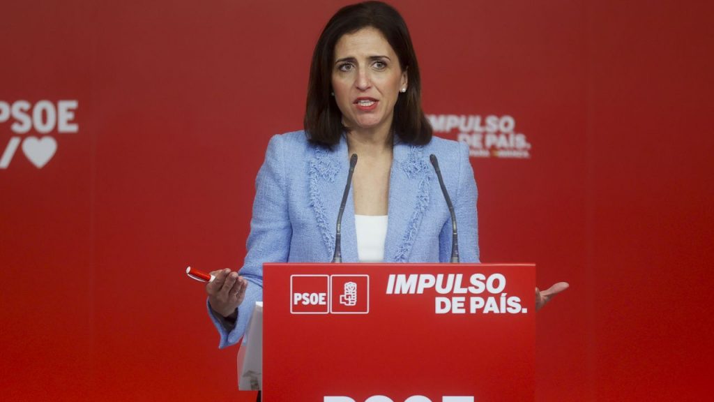 portavoz de la Ejecutiva Federal del PSOE, Esther Peña,