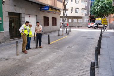 El Ayuntamiento realiza más 2.200 actuaciones en materia de Vías y Obras durante 2024 (adoquinado Franchy Roca - Foto de Archivo)